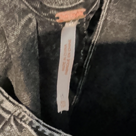 Free People Wilderado denim mini dress in the "On Mute" wash - Picture 12 of 12